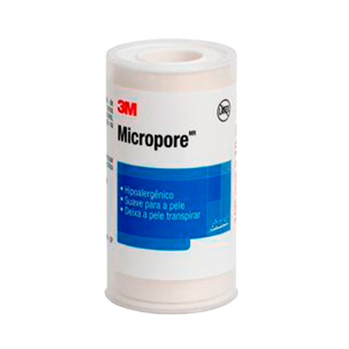 Fita Hipoalergênica Micropore 100mm x 10m - Branca - 3M
