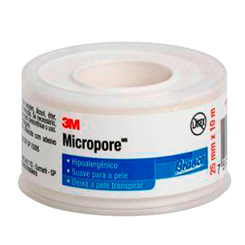 Fita Hipoalergênica Micropore 25mm x 10m - Branca - 3M