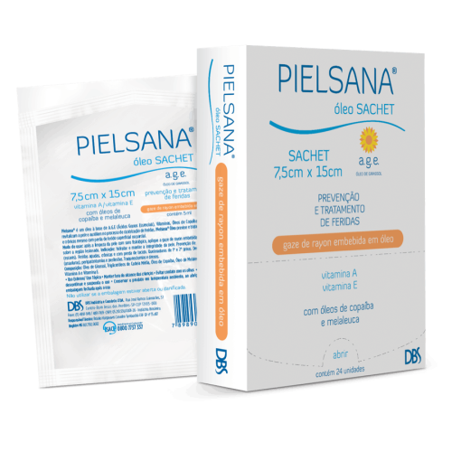 Gaze de Rayon 7,5cm X 15cm Embebida em Óleo A.G.E Pielsana - Dbs