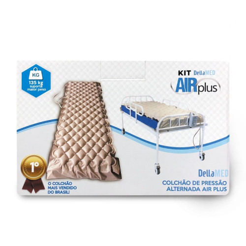 Colchão Inflável Pneumático Air Plus com Sistema de Alívio De Pressão 110v - Dellamed