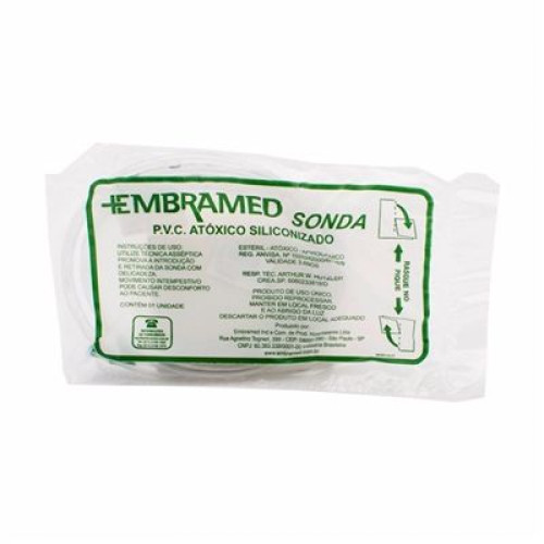 Sonda de Aspiração Traqueal Nº 06 - Embramed