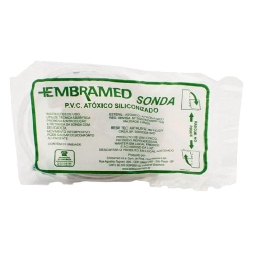 Sonda de Aspiração Traqueal Nº 12 - Embramed