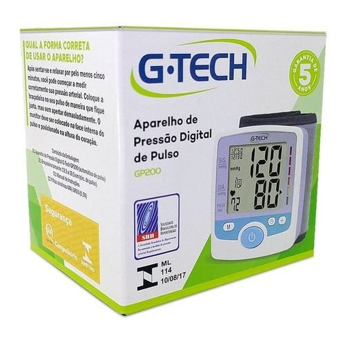 Aparelho de Pressão Digital de Pulso GP300 - G-tech
