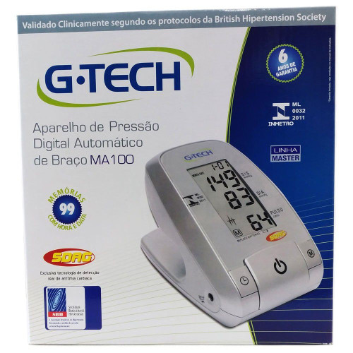 Aparelho de Pressão Digital de Braço MA100 - G-tech
