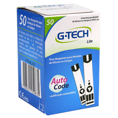 Tiras Teste de Glicemia Gtech Lite - G-tech
