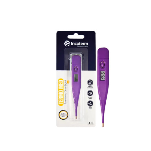 Termômetro Clínico Digital Lilás – Incoterm