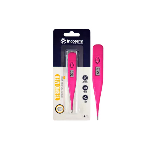 Termômetro Clínico Digital Rosa Pink – Incoterm