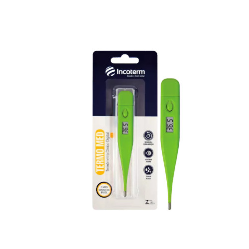 Termômetro Clínico Digital Verde Limão– Incoterm