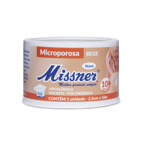 Fita Microporosa Cor da Pele 2,5x10m - Missner