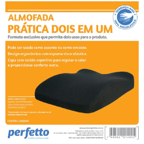 Almofada Pratica 2x1 - Perfetto