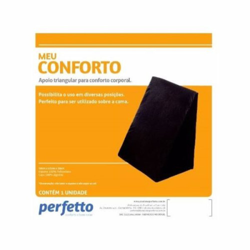 Encosto Leitura Meu Conforto Preto - Perfetto