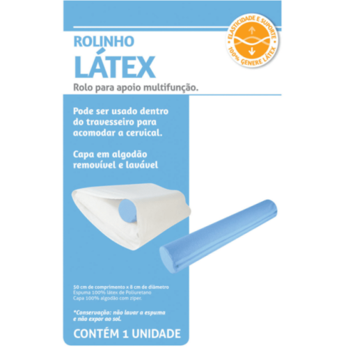 Rolo em Látex 50x8 Azul - Perfetto
